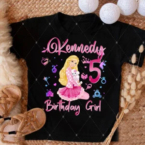 Barbie Shirt Custom Name for Birthday Girl 2