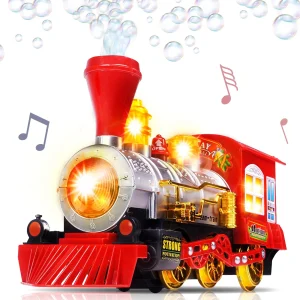 Bubble Blowing Toy Train with Lights and Sounds