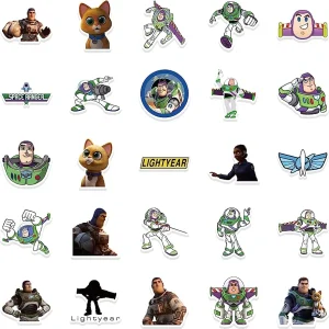 Buzz Lightyear Stickers 52Pcs, for Water Bottle Waterproof