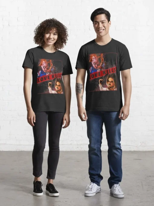 Child's Play Chucky And Tiffany Love Kills Essential T-Shirt