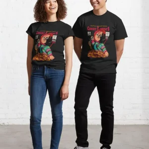 Chucky pizza cover Classic T-Shirt for Couple