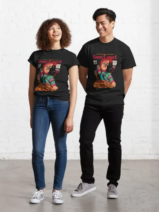 Chucky pizza cover Classic T-Shirt for Couple