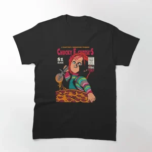 Chucky pizza cover Classic T-Shirt for Couple 2