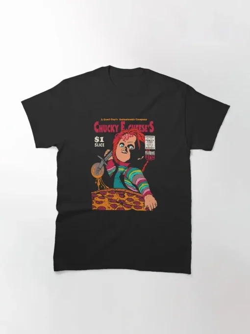 Chucky pizza cover Classic T-Shirt for Couple 2