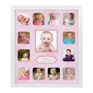 Collage Photo Frame for Baby First Year Keepsake