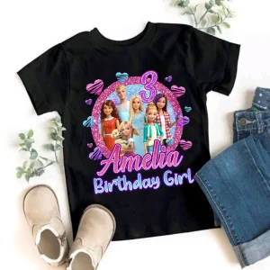 Custom Barbie Doll Princess Birthday Gifts Shirt