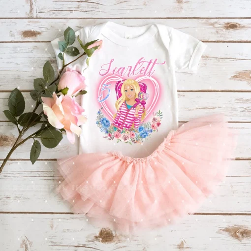 Custom Barbie Doll Shirt For Birthday Girls 3