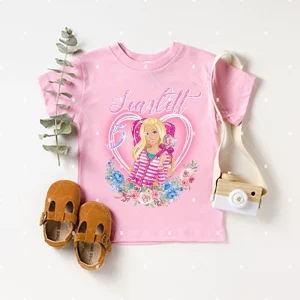 Custom Barbie Doll Shirt For Birthday Girls