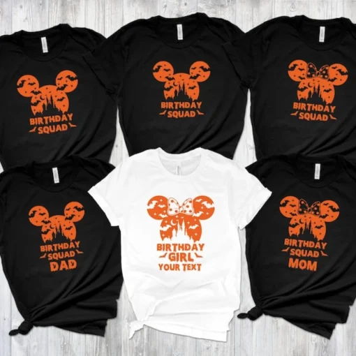 Disney HAlloween Birthday Shirt, Disney Halloween Birthday Family Shirts, Halloween Shirt,Birthday Squad,Birthday Boy,Birthday Girl 3