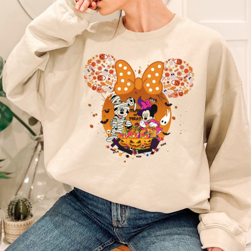 Disney Halloween Sweatshirt, Cute Disney Halloween Sweater, Women Disney Halloween Shirt, Mickeys Not So Scary Halloween