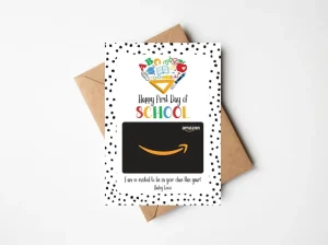 EDITABLE Back to School Gift Card