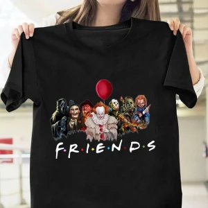 Friends T-Shirt Horror Halloween Nightmare, Ask For More Colours
