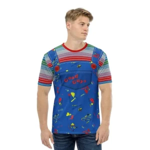 Good Guys Chucky 3D Print Short Sleeve Halloween T Shirt 2