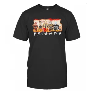 HALLOWEEN HORROR CHARACTERS FRIENDS BLOOD T-SHIRT