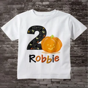 Halloween Birthday Shirt, Halloween Birthday Party, Halloween 2nd Birthday Outfit Shirt, Halloween Second birthday Party Tee