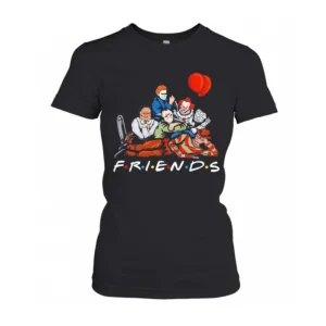 Halloween Horror Characters Friends T-Shirt 2