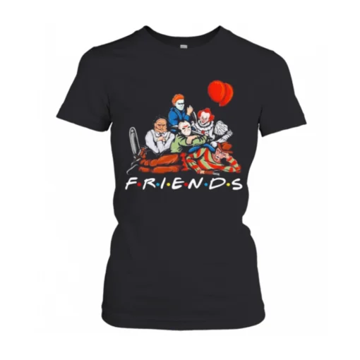 Halloween Horror Characters Friends T-Shirt 2