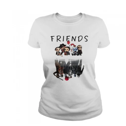 Halloween Horror Movie Killers Water Scary Friends T-shirt 2
