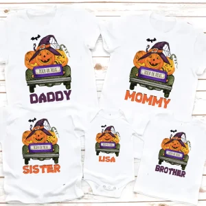 Halloween Pumkin birthday shirt, Halloween family shirt, Matching Family birthday shirt, Halloween Pumkin tshirt