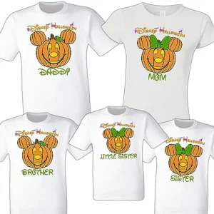 Halloween for Disney Family Shirt Halloween Party Custom Halloween SHirts Customized