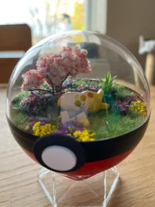 Handmade Pokémon Pokeball Terrarium