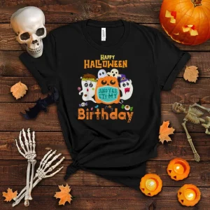 Happy Halloween Birthday shirt Born On October Halloween T Shirt