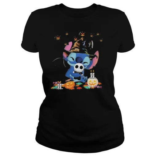 Happy halloween stitch witch pumpkins shirt 2