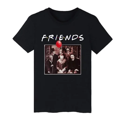 Horror Friends Shirt Unisex Funny Novelty Halloween T Shirt Friend Film Tee Tops2