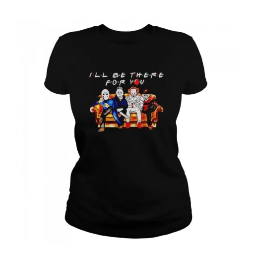 Horror Halloween friends I’ll be there for you t shirt 2