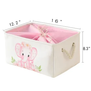 INough Pink Basket, Babies Toy Box