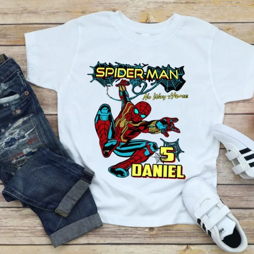 Spiderman No Way Home Birthday Shirt