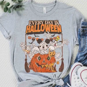 Mickey Mouse And Friends Every Day Is Halloween Custom Shirt, Disney Parks Halfway To Halloween Tee
