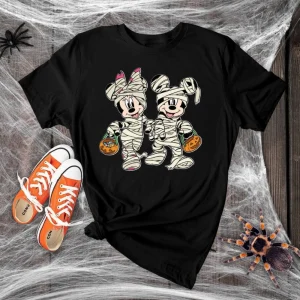 Mickey Mummy Shirt, Minny Mummy T-Shirt, Mickey And Minnie Halloween Tee, Disney Halloween Gift Shirt, Funny Halloween Tee