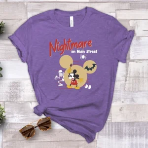 Nightmare On Main Street Shirt, Halloween Disney Shirt, Halloween Mickey Shirt, Vintage Mickey Shirt, Disney Shirt, Disney Family Vacation s3