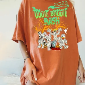 Oogie Boogie Bash Halloween Party 2023 Shirt, Mickey & Friends Mummy Halloween costume shirt, Disneyland Halloween Shirt s3