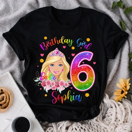 Personalized Barbie Birthday Shirt