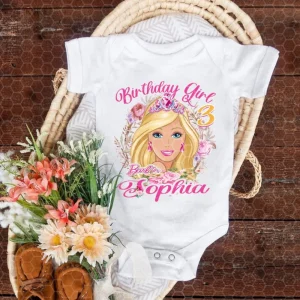 Personalized Barbie Princess Shirt For Toddler 2