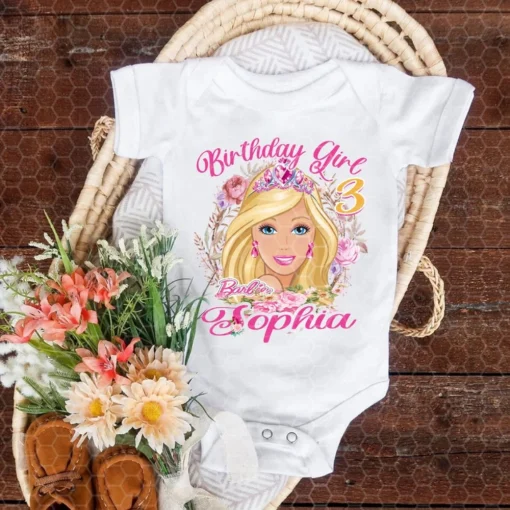 Personalized Barbie Princess Shirt For Toddler 2