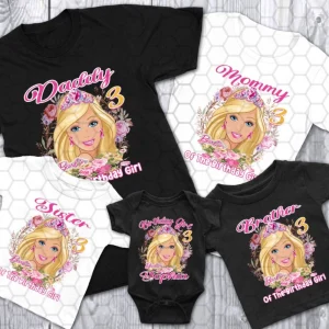 Personalized Barbie Princess Shirt For Toddler 3