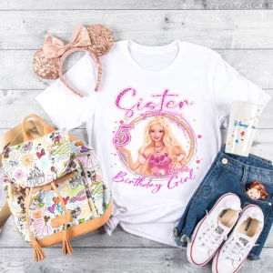 Personalized Barbie Shirt for Birthday Girl