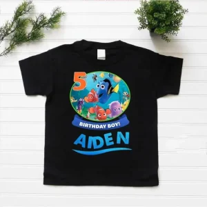 Personalized Finding Nemo Birthday Shirt 5th Birthday Boy’s Finding Dory Edition
