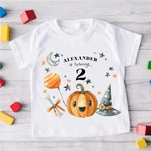 Personalized Halloween Birthday Shirt, Birthday Shirt, Halloween Birthday Shirt For Boys, Halloween Birthday Gift