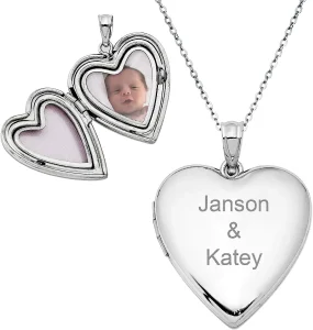 Personalized Rhodium Sterling Silver