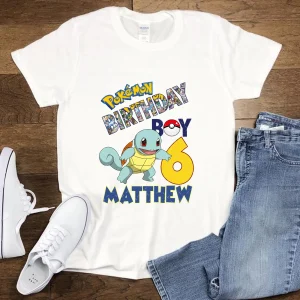 Pokemon Birthday Shirt Custom Name