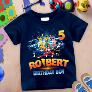 Power Ranger Squad Birthday Shirts for the Whole Family