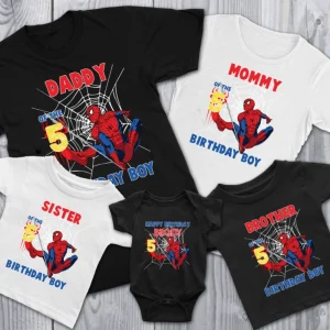 Spider-Man Custom shirt for Family