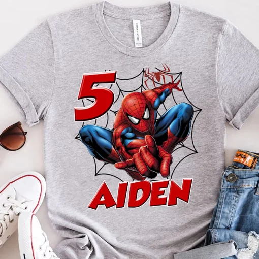 Spider Man Family Birthday Shirts 2