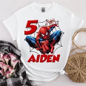 Spider Man Family Birthday Shirts