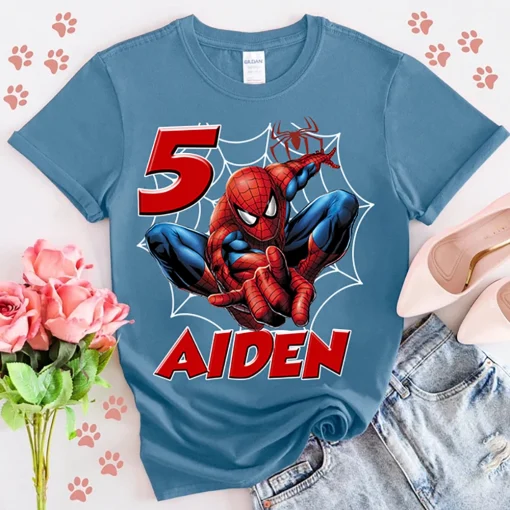 Spider Man Family Birthday Shirts 4