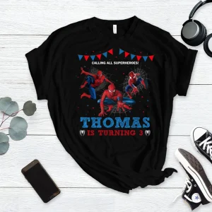Spiderman Shirt Custom for Birthday 2